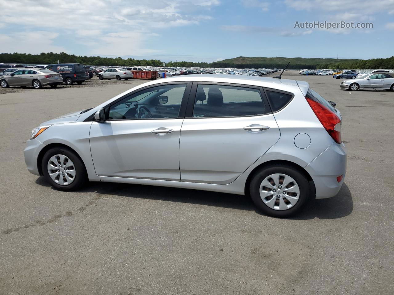 2015 Hyundai Accent Gs Silver vin: KMHCT5AE5FU199409