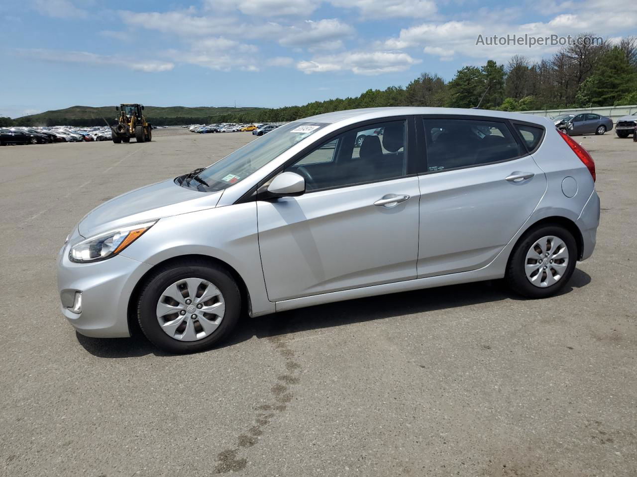 2015 Hyundai Accent Gs Silver vin: KMHCT5AE5FU199409