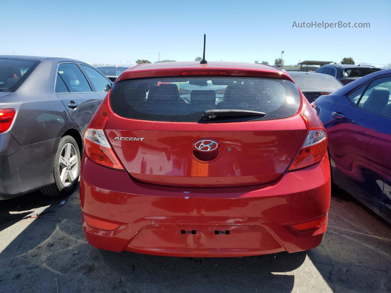 2015 Hyundai Accent Gs Red vin: KMHCT5AE5FU219609