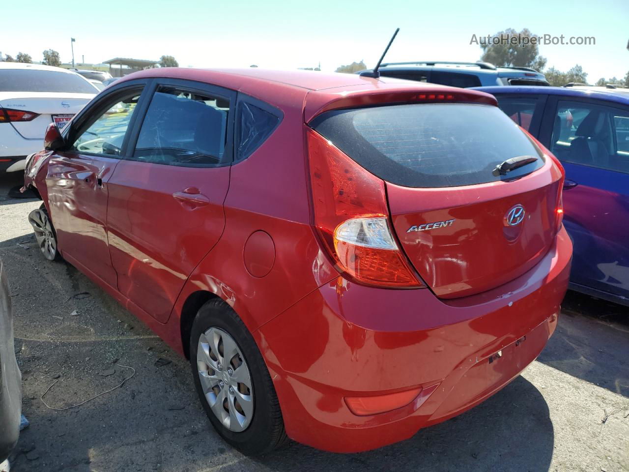 2015 Hyundai Accent Gs Red vin: KMHCT5AE5FU219609