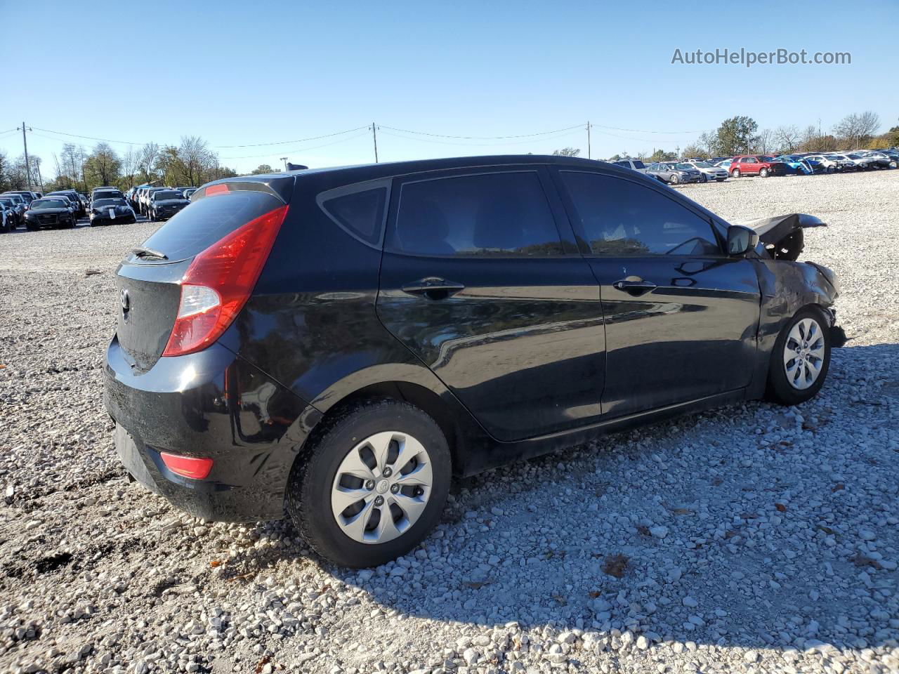 2015 Hyundai Accent Gs Black vin: KMHCT5AE5FU228195