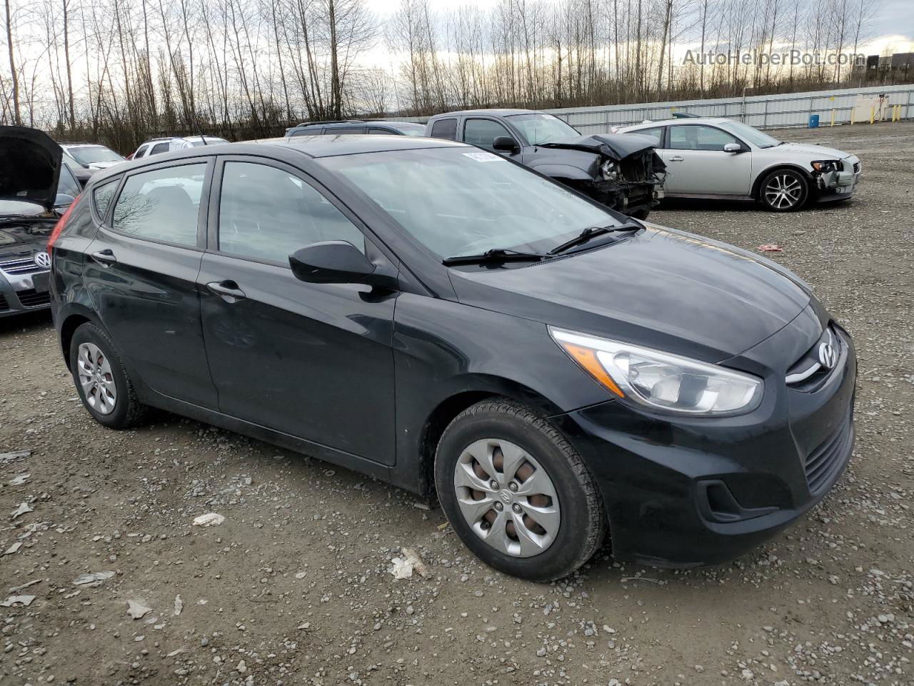 2016 Hyundai Accent Se Black vin: KMHCT5AE5GU241093