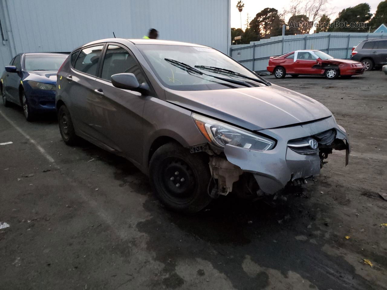 2016 Hyundai Accent Se Угольный vin: KMHCT5AE5GU251168