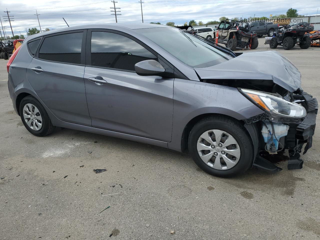 2016 Hyundai Accent Se Silver vin: KMHCT5AE5GU280637