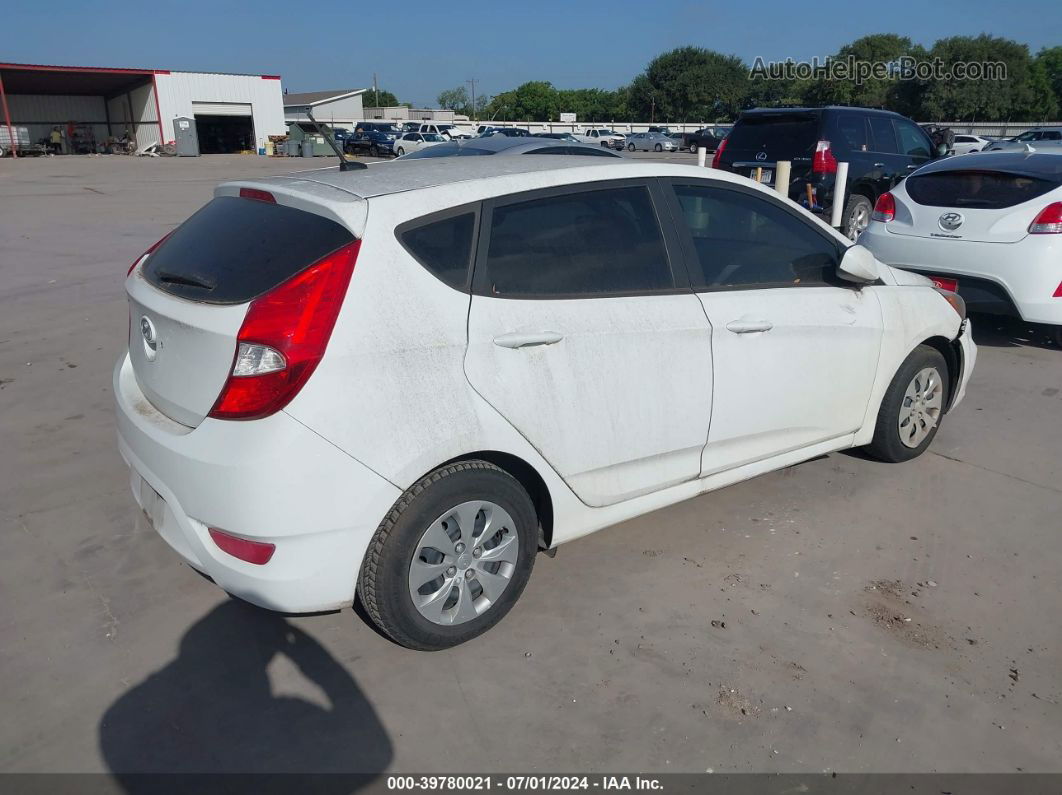 2016 Hyundai Accent Se White vin: KMHCT5AE5GU285997