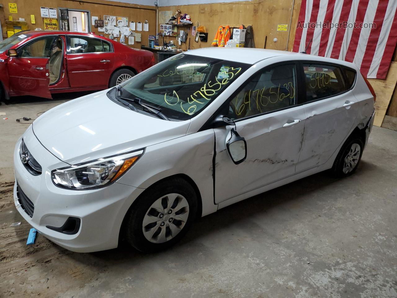 2017 Hyundai Accent Se White vin: KMHCT5AE5HU357198