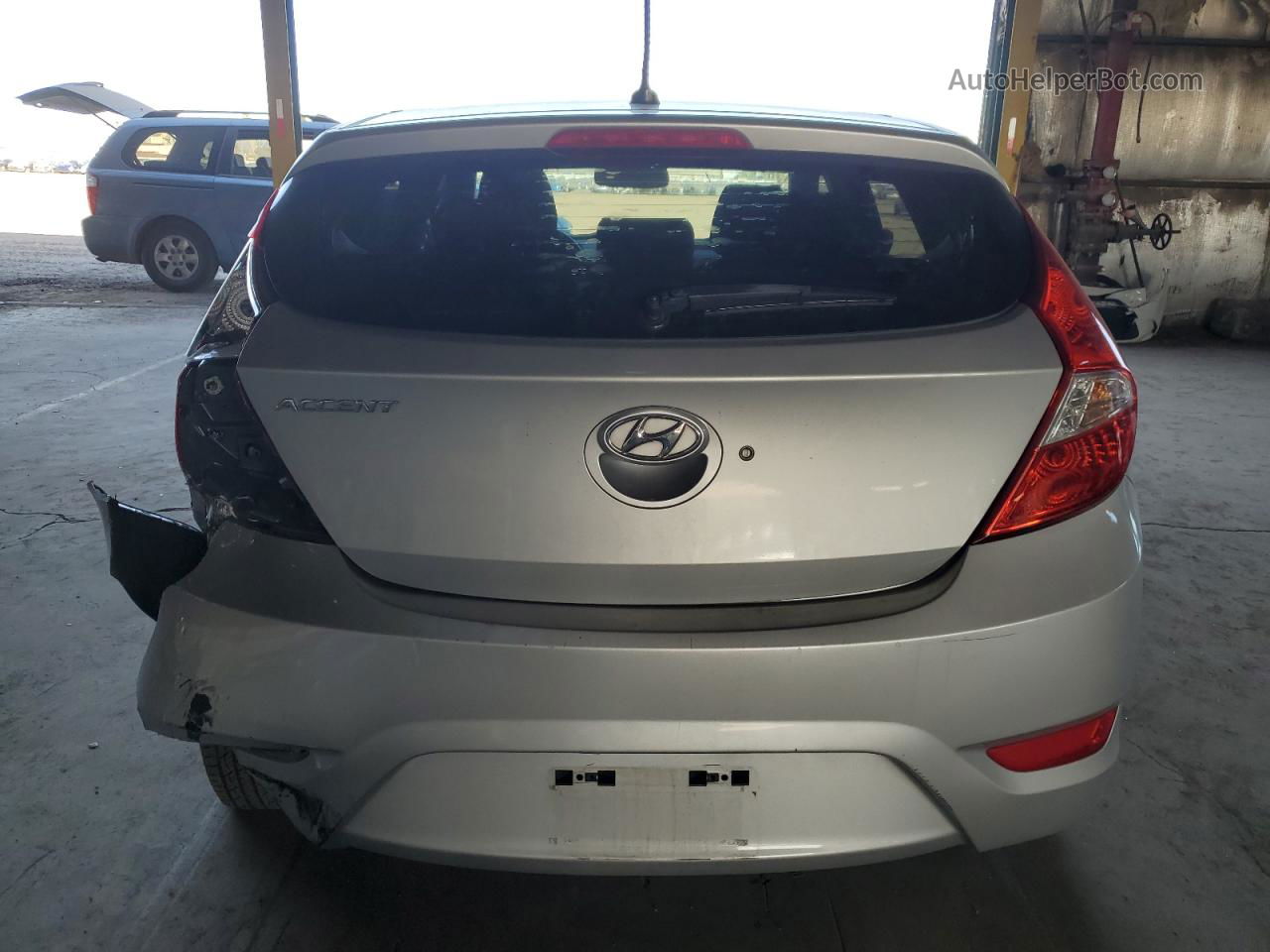 2013 Hyundai Accent Gls Silver vin: KMHCT5AE6DU138275