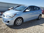 2014 Hyundai Accent Gls Blue vin: KMHCT5AE6EU150718