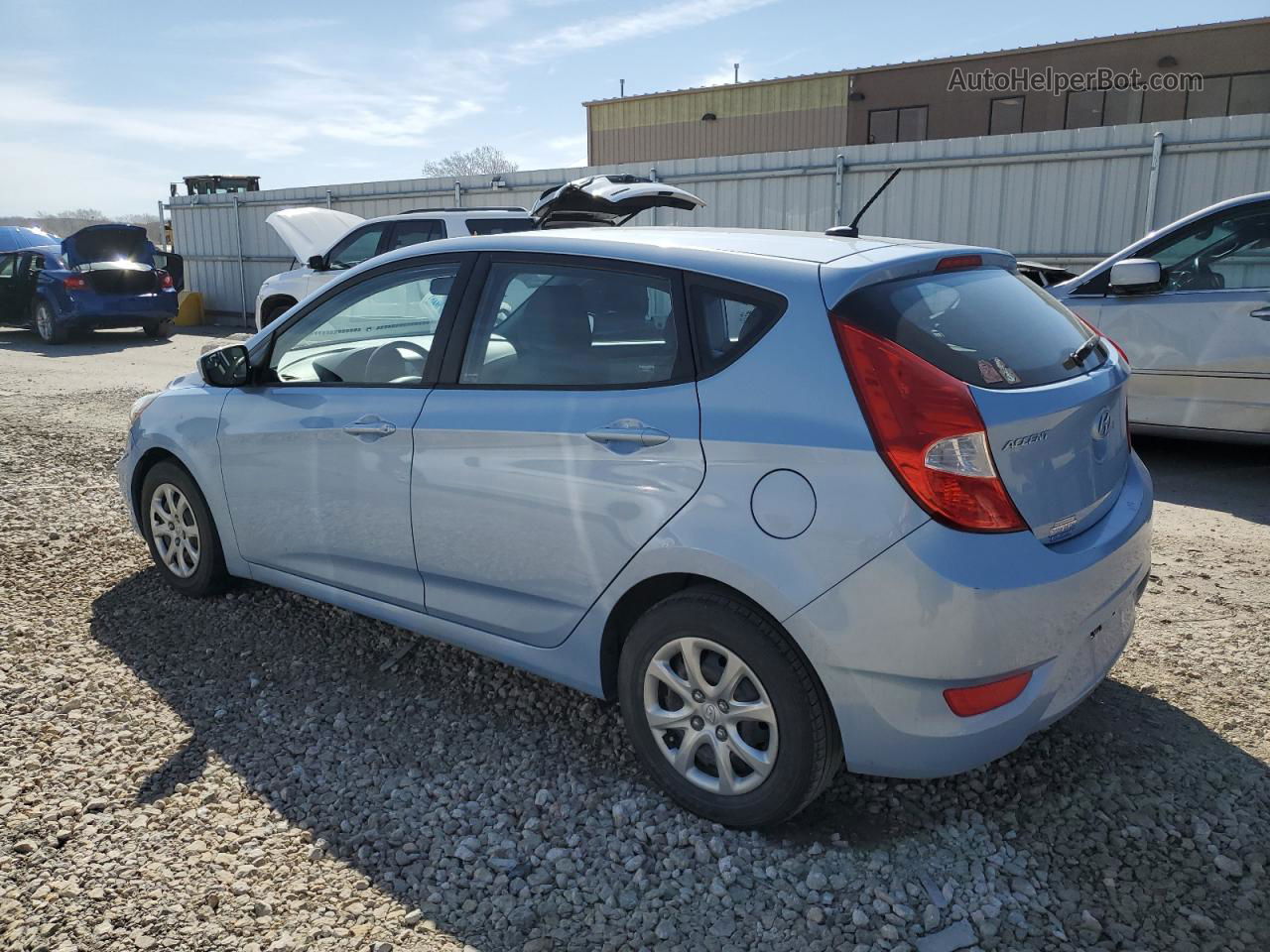 2014 Hyundai Accent Gls Синий vin: KMHCT5AE6EU150718