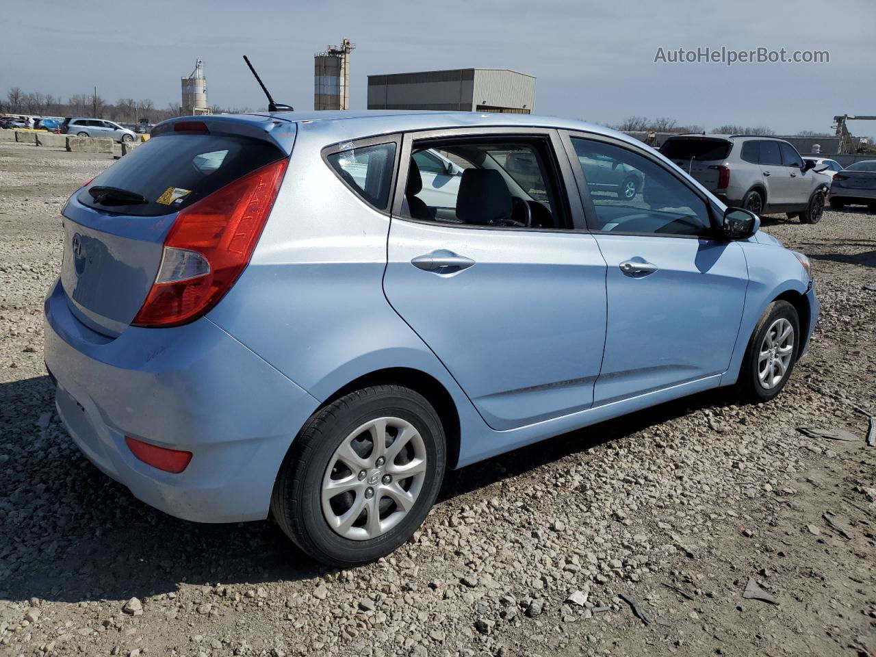 2014 Hyundai Accent Gls Blue vin: KMHCT5AE6EU150718