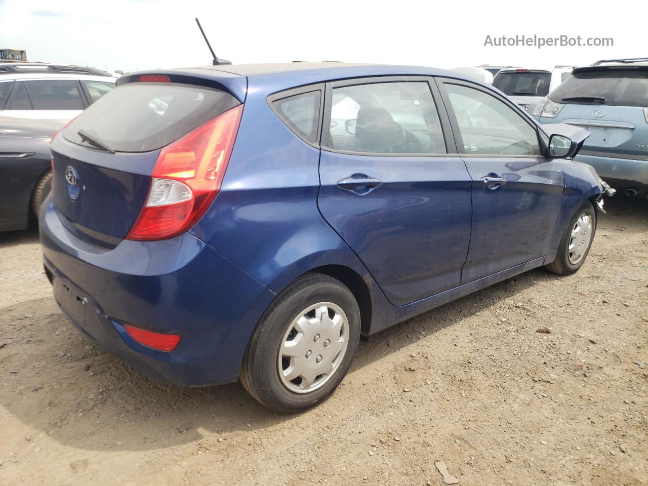 2015 Hyundai Accent Gs Синий vin: KMHCT5AE6FU204536