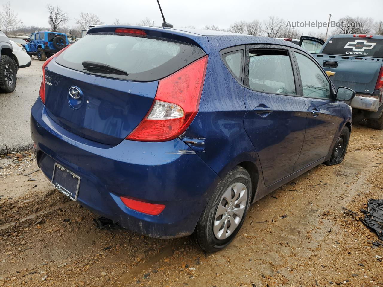 2015 Hyundai Accent Gs Blue vin: KMHCT5AE6FU218954