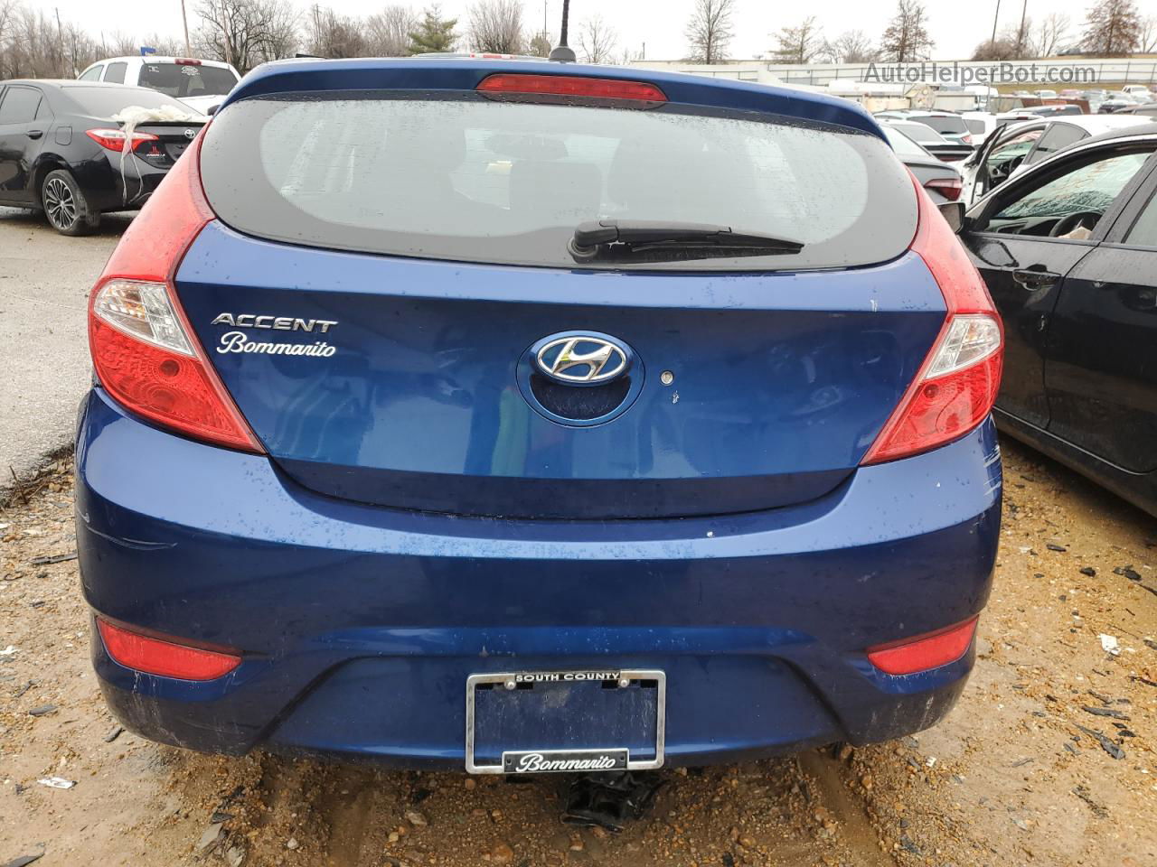 2015 Hyundai Accent Gs Blue vin: KMHCT5AE6FU218954