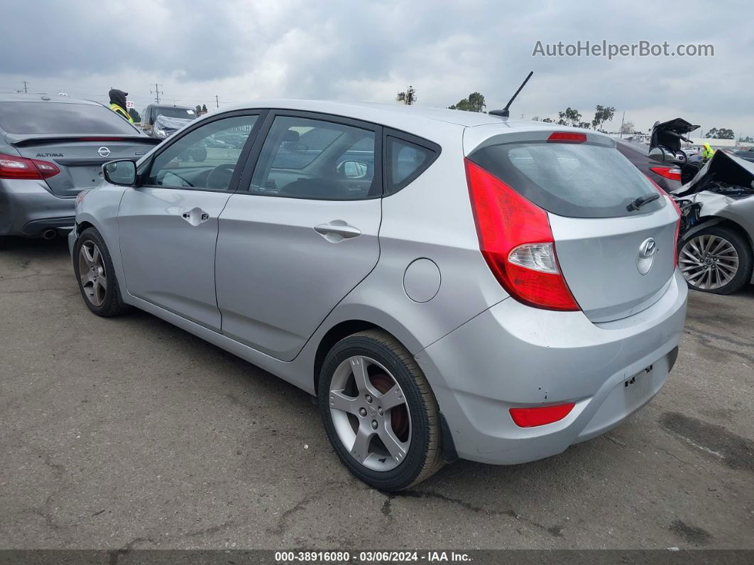 2015 Hyundai Accent Gs Silver vin: KMHCT5AE6FU221143