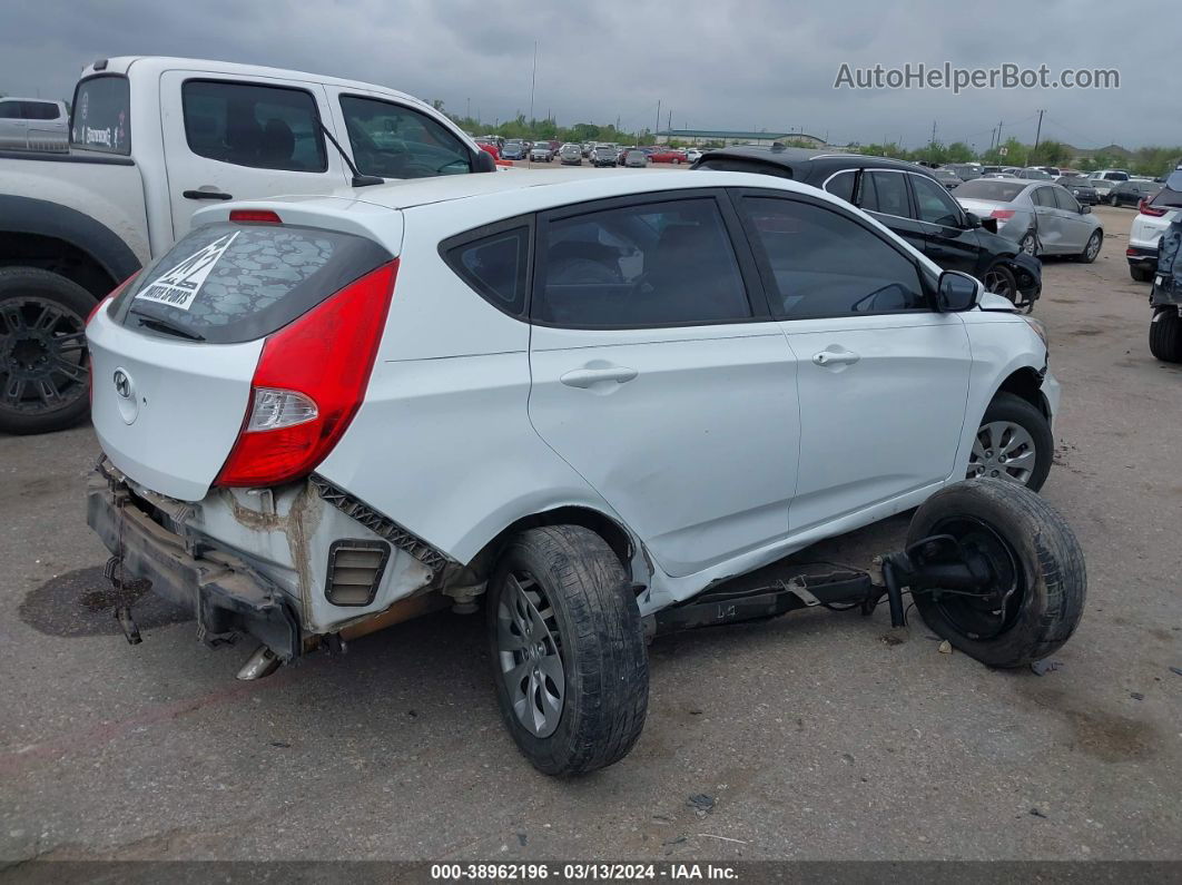 2015 Hyundai Accent Gs White vin: KMHCT5AE6FU232465