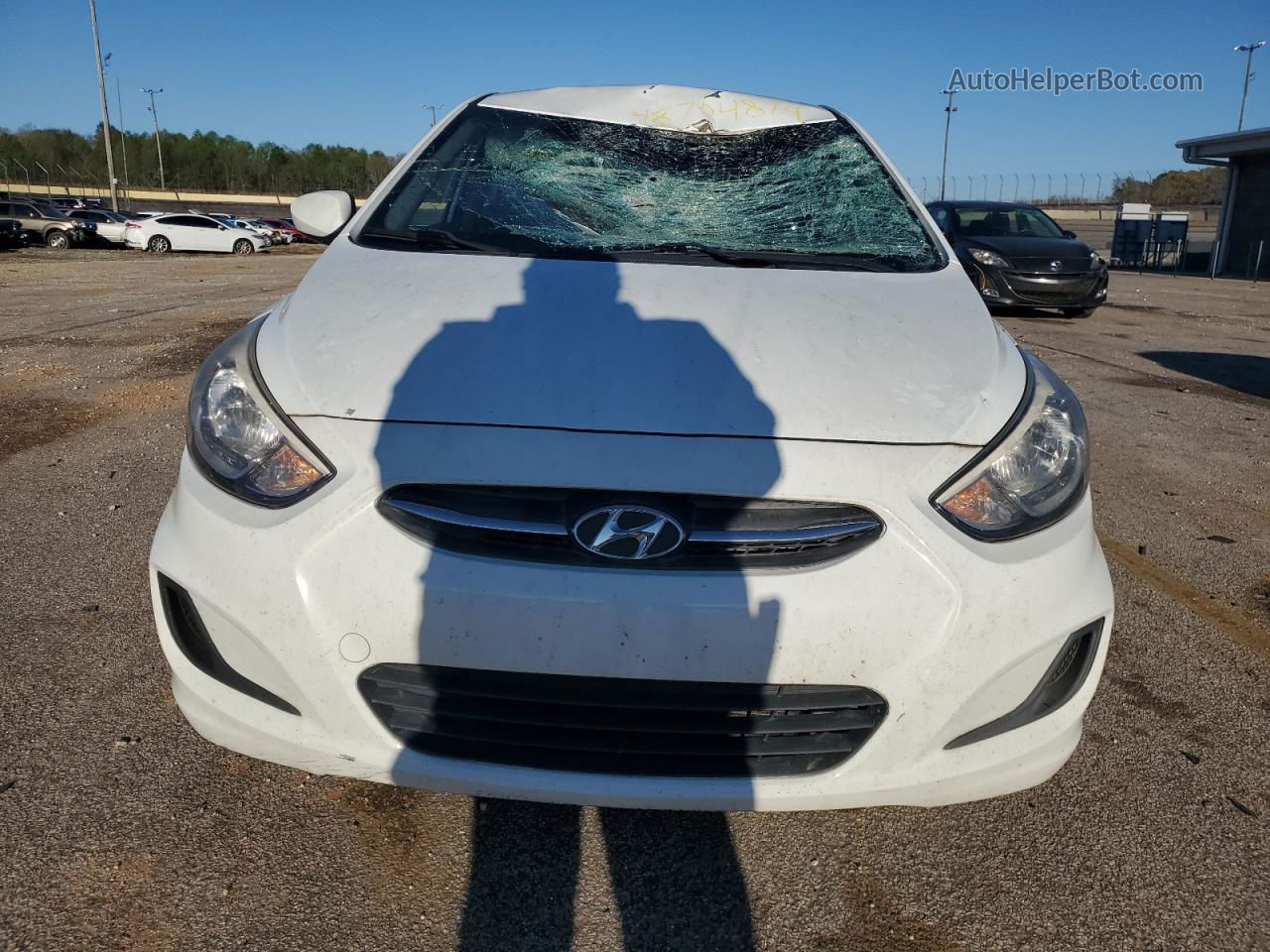 2016 Hyundai Accent Se White vin: KMHCT5AE6GU238591