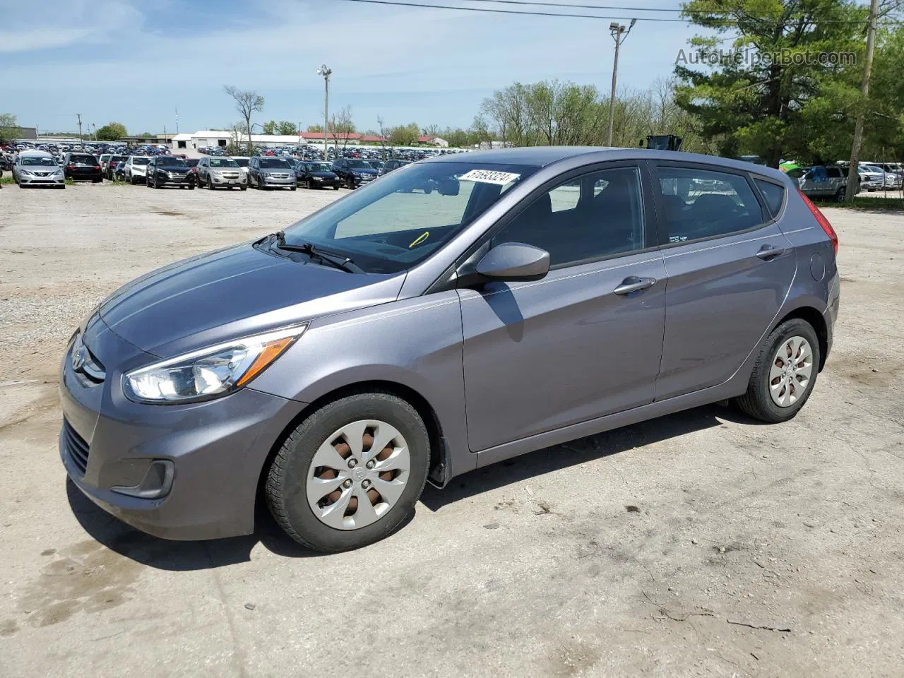 2016 Hyundai Accent Se Gray vin: KMHCT5AE6GU263944