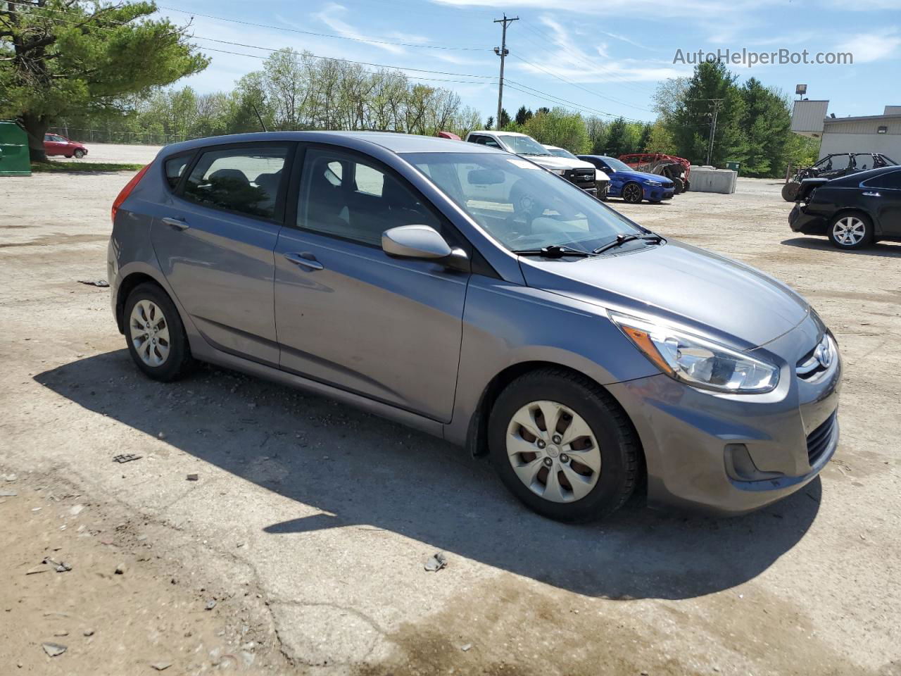 2016 Hyundai Accent Se Gray vin: KMHCT5AE6GU263944