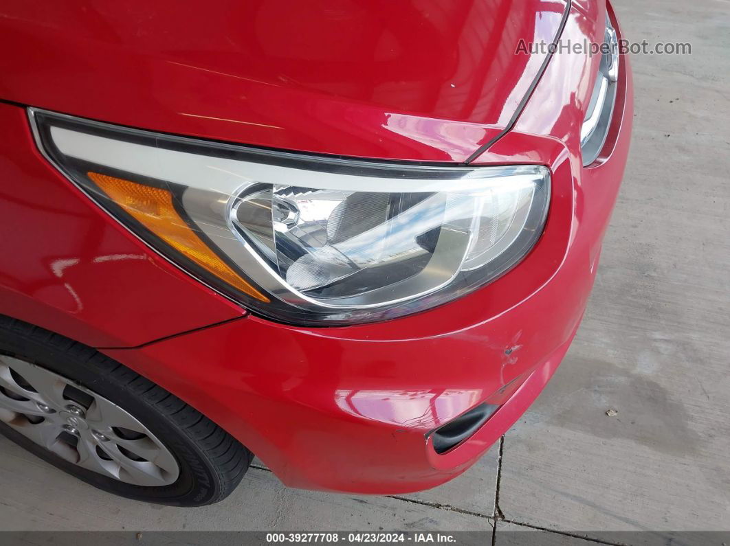 2016 Hyundai Accent Se Red vin: KMHCT5AE6GU280405