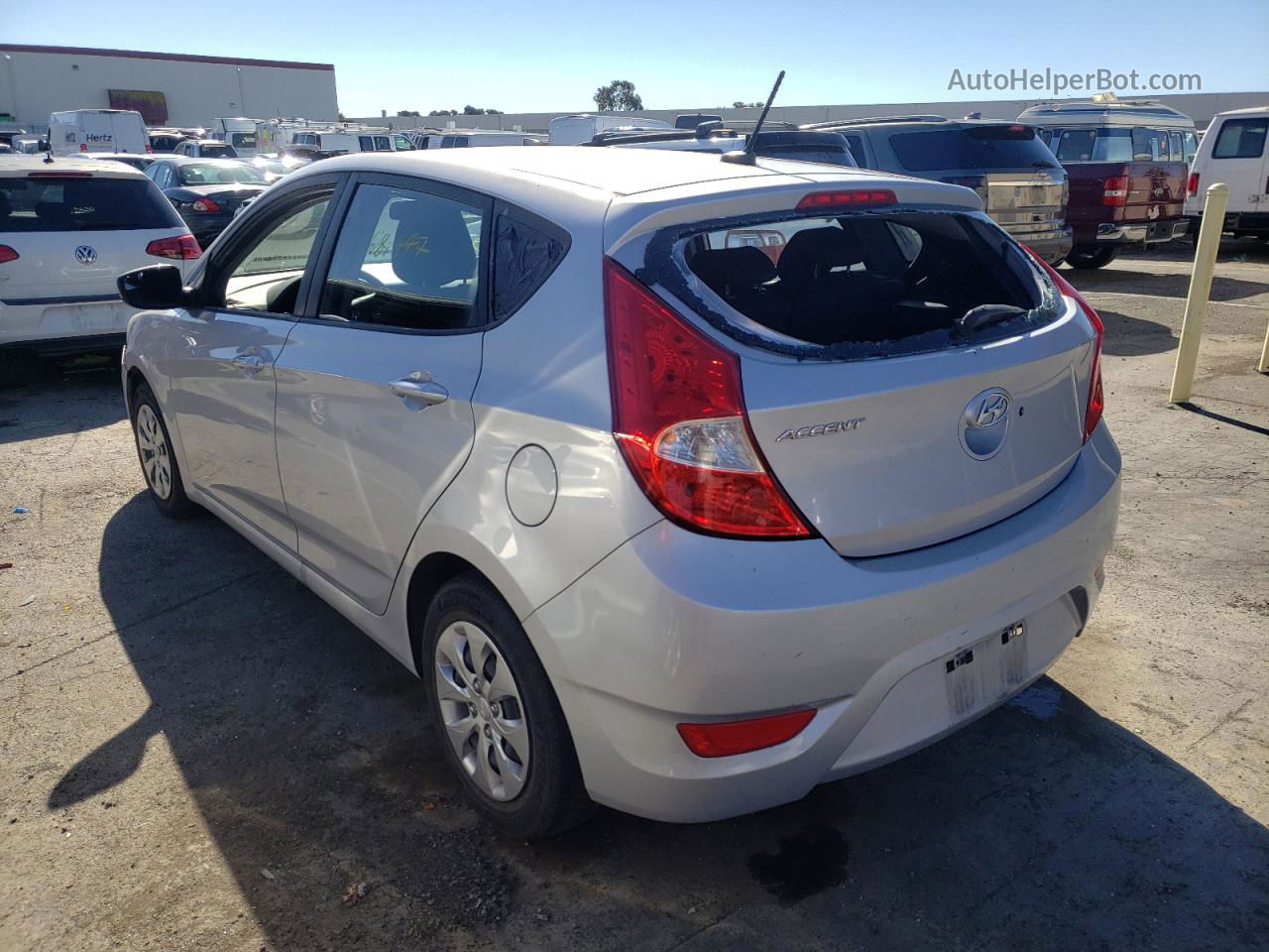 2016 Hyundai Accent Se Silver vin: KMHCT5AE6GU280596