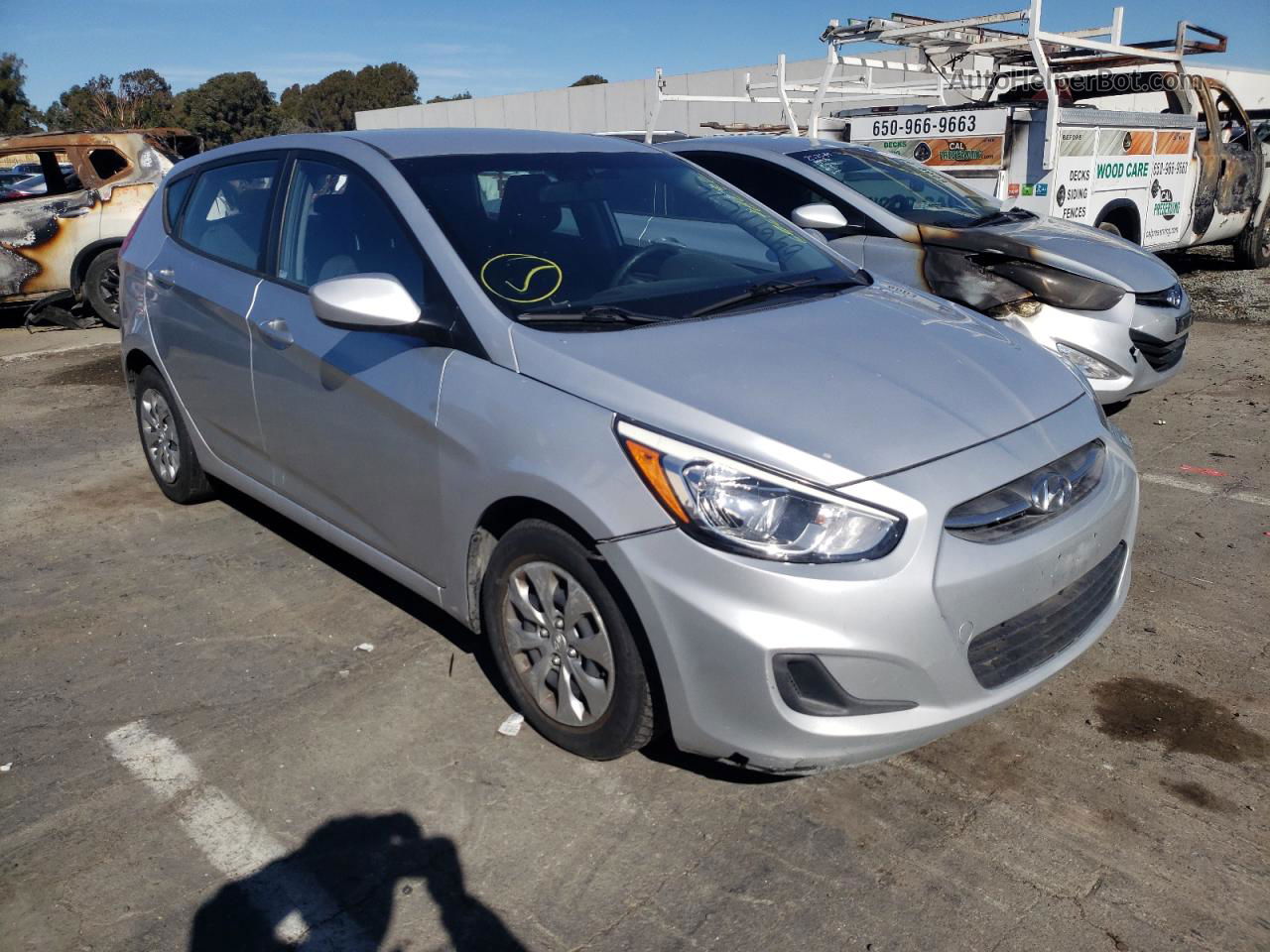 2016 Hyundai Accent Se Серебряный vin: KMHCT5AE6GU280596