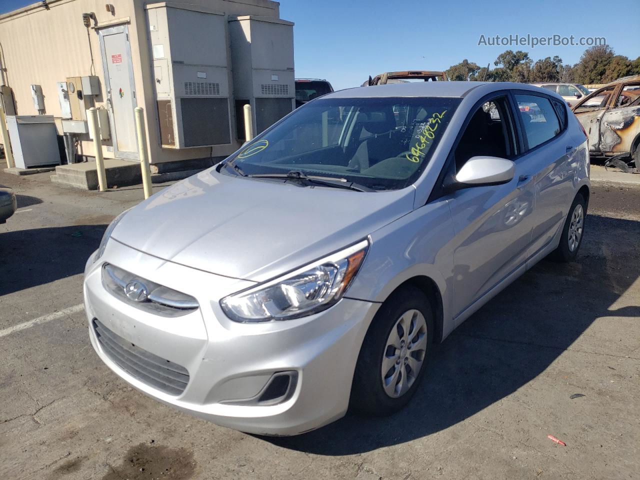 2016 Hyundai Accent Se Silver vin: KMHCT5AE6GU280596