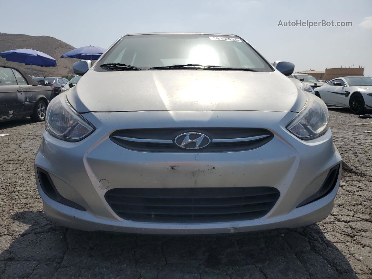 2016 Hyundai Accent Se Silver vin: KMHCT5AE6GU281117