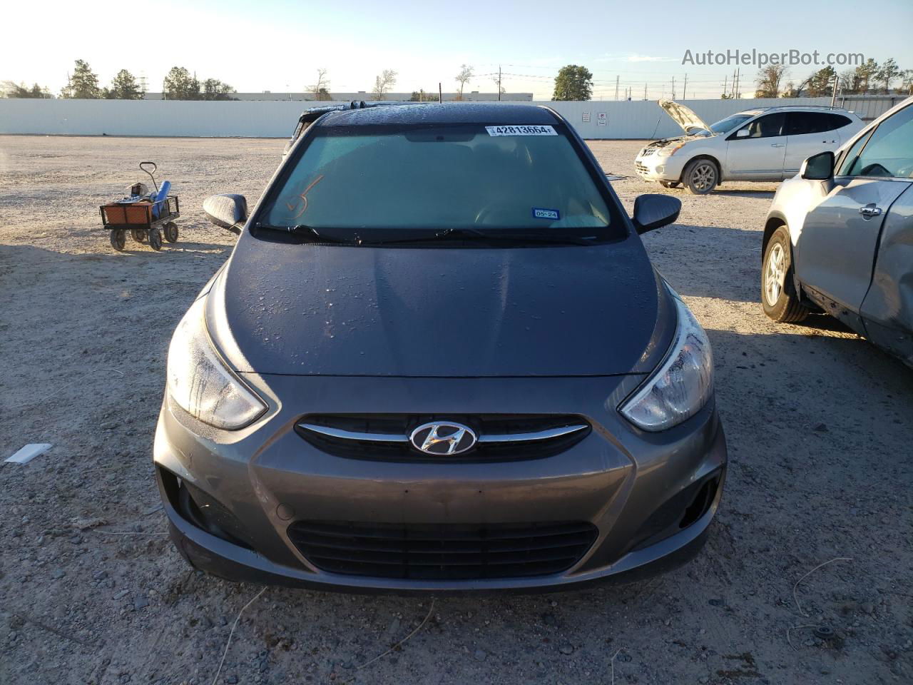 2016 Hyundai Accent Se Silver vin: KMHCT5AE6GU291095