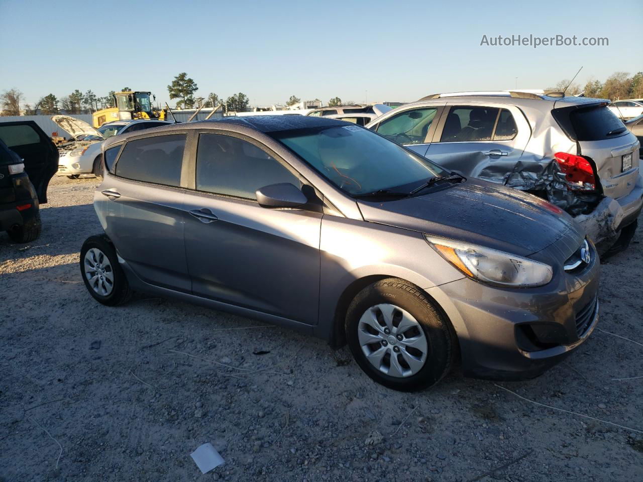 2016 Hyundai Accent Se Silver vin: KMHCT5AE6GU291095