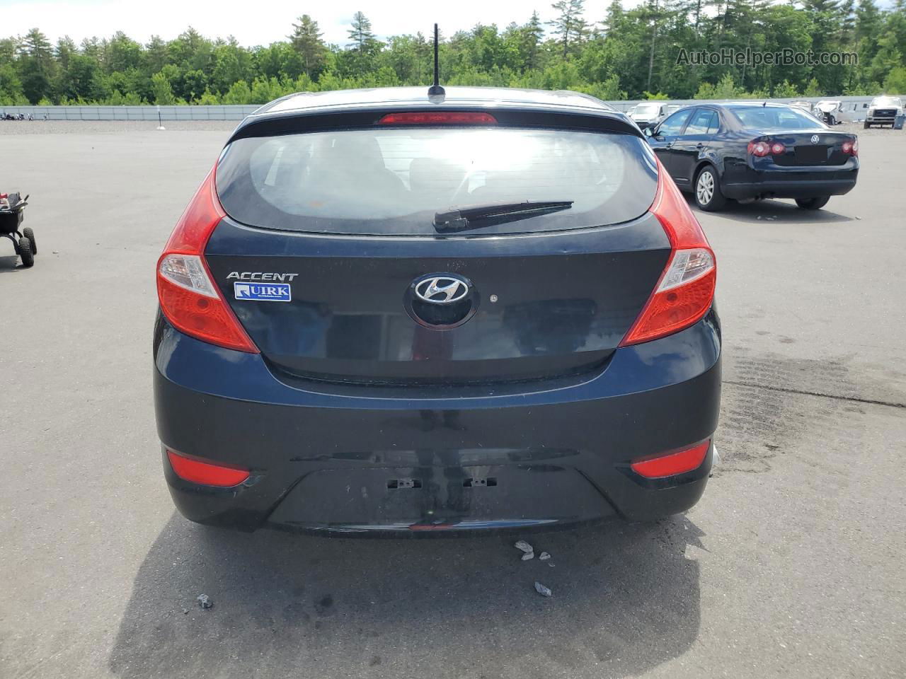 2013 Hyundai Accent Gls Черный vin: KMHCT5AE7DU071198