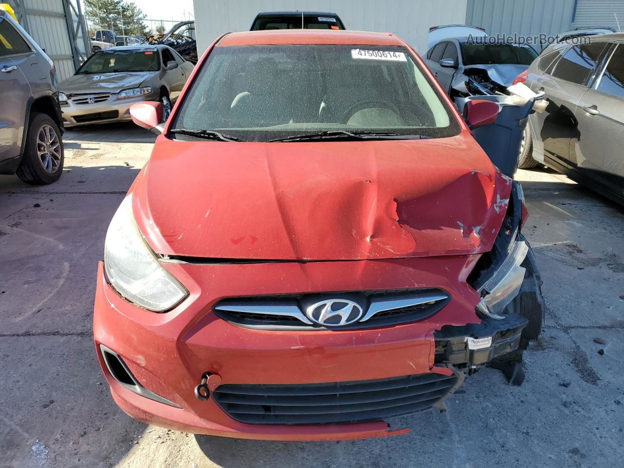 2013 Hyundai Accent Gls Red vin: KMHCT5AE7DU114776