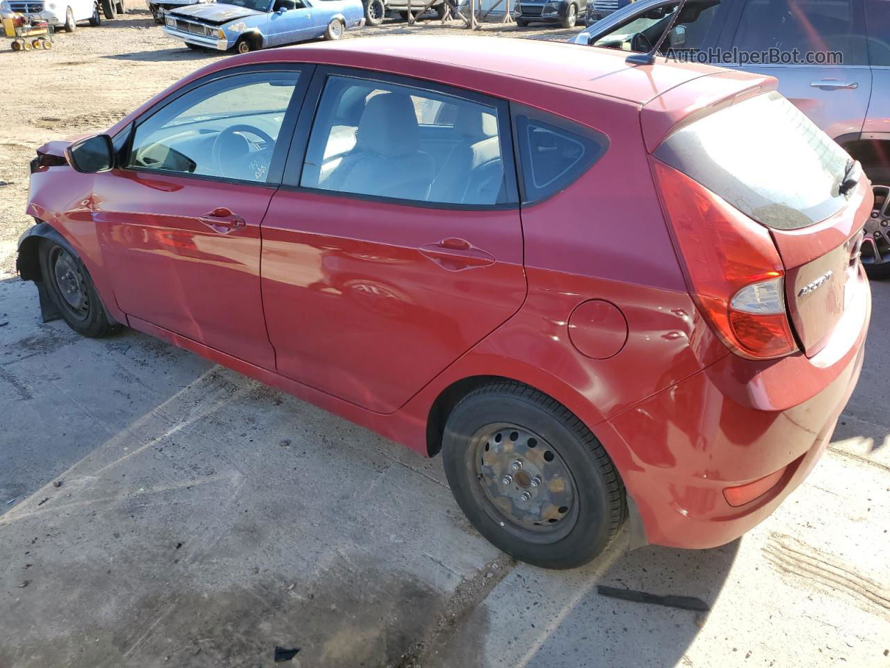 2013 Hyundai Accent Gls Red vin: KMHCT5AE7DU114776