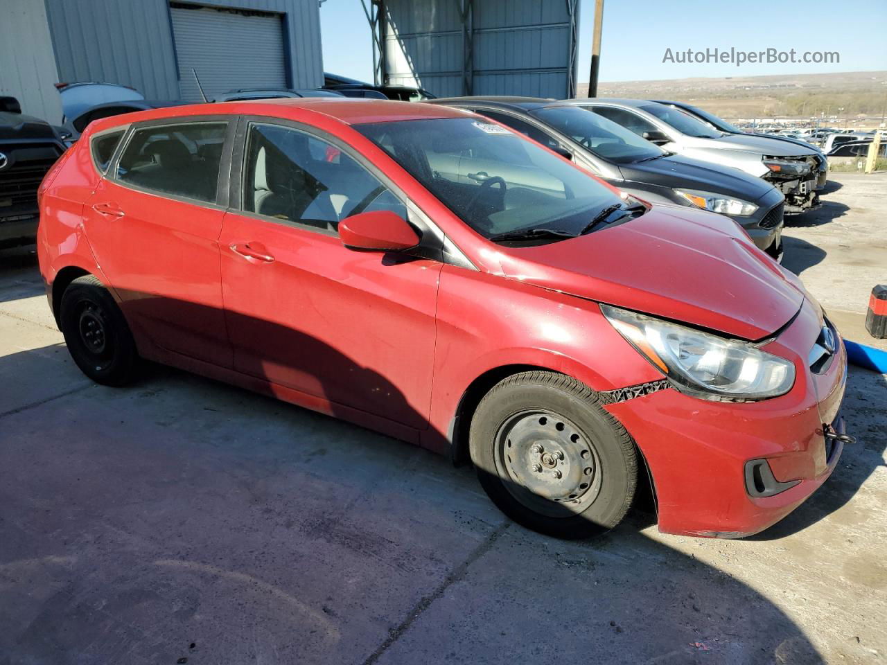 2013 Hyundai Accent Gls Red vin: KMHCT5AE7DU114776