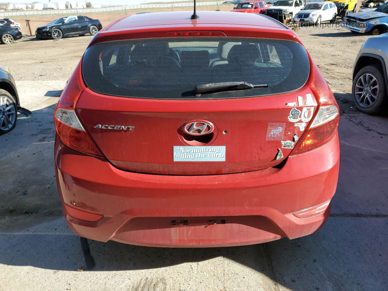 2013 Hyundai Accent Gls Red vin: KMHCT5AE7DU114776