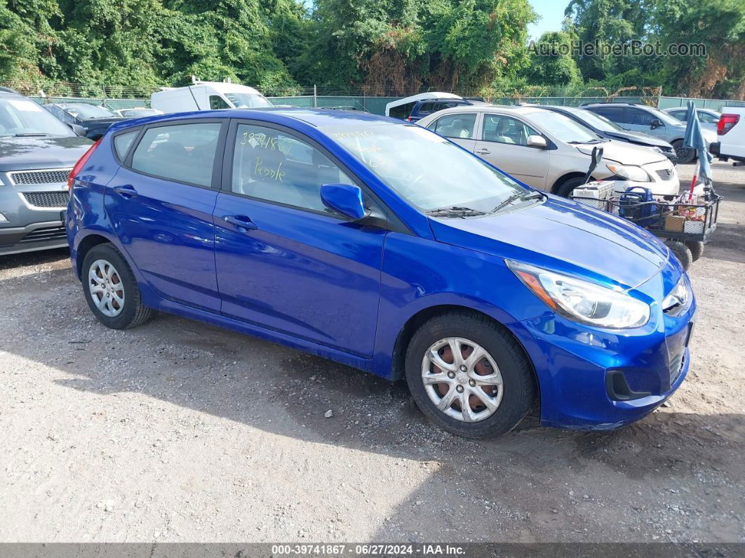 2013 Hyundai Accent Gs Blue vin: KMHCT5AE7DU116074