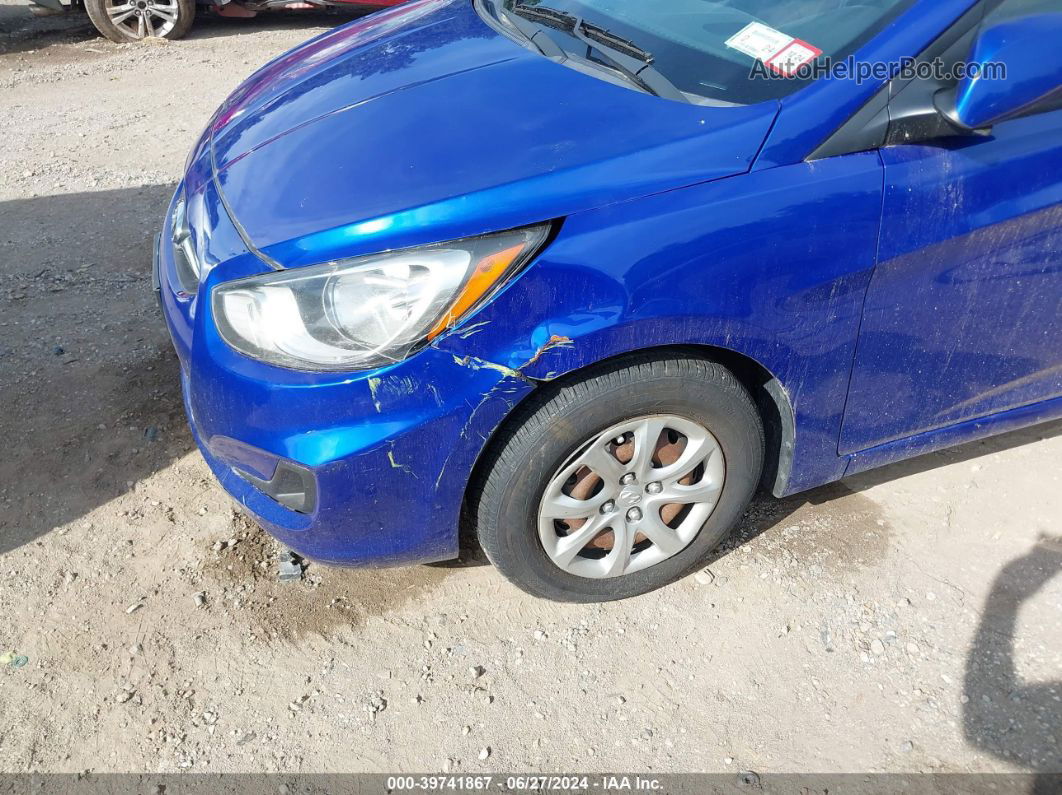 2013 Hyundai Accent Gs Blue vin: KMHCT5AE7DU116074