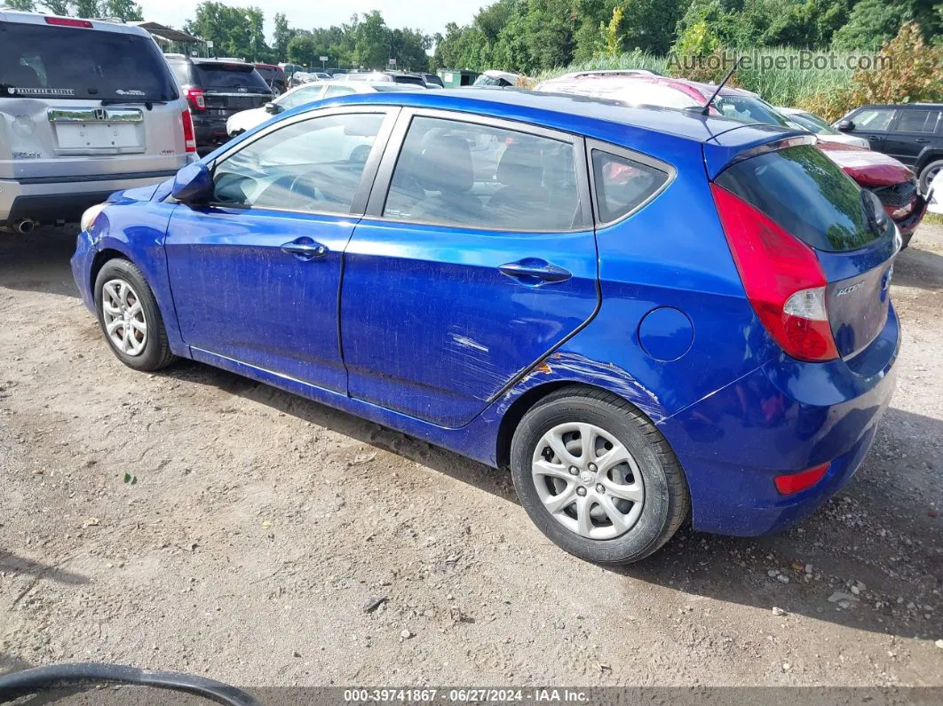 2013 Hyundai Accent Gs Blue vin: KMHCT5AE7DU116074