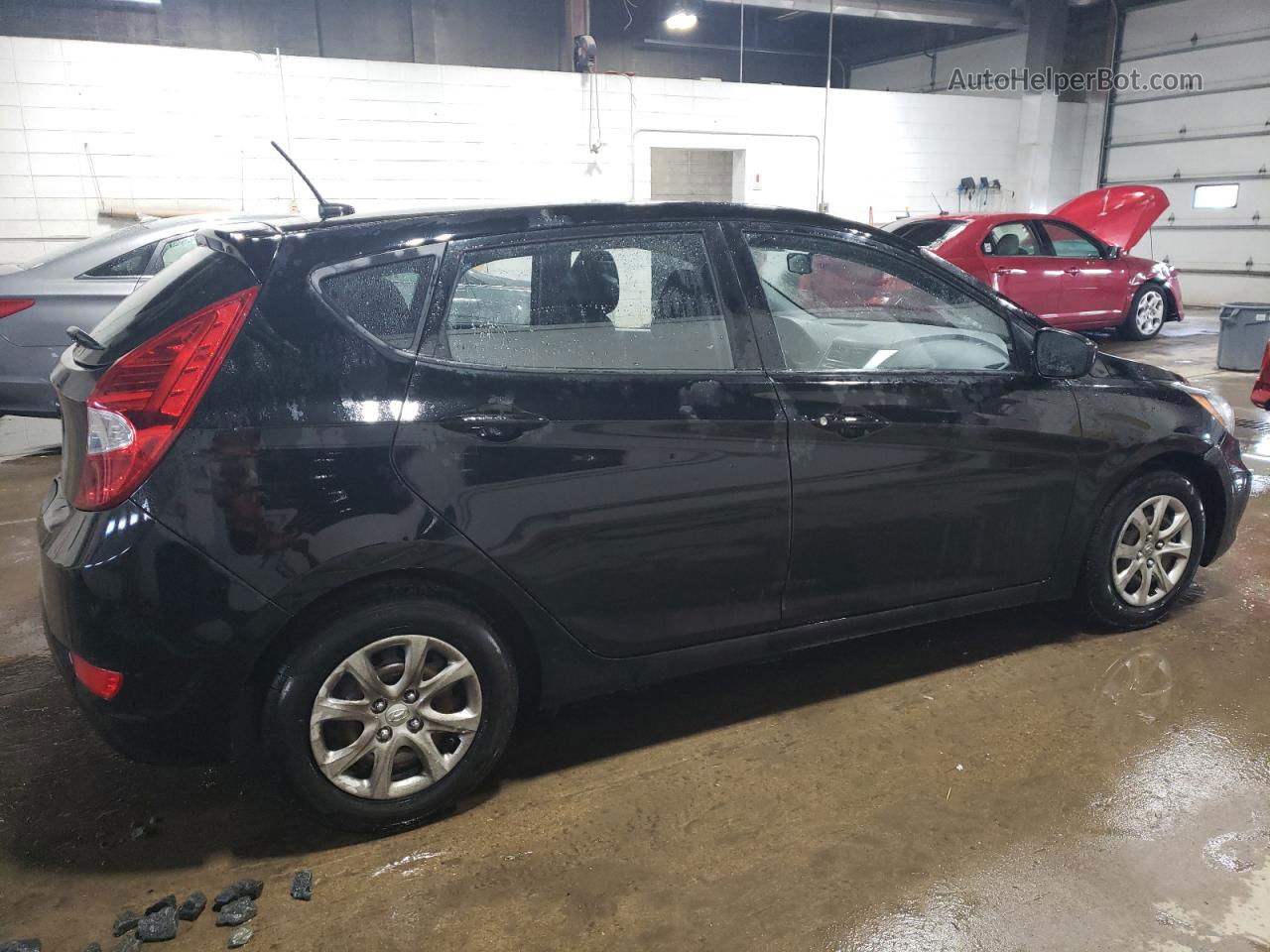 2013 Hyundai Accent Gls Black vin: KMHCT5AE7DU127978