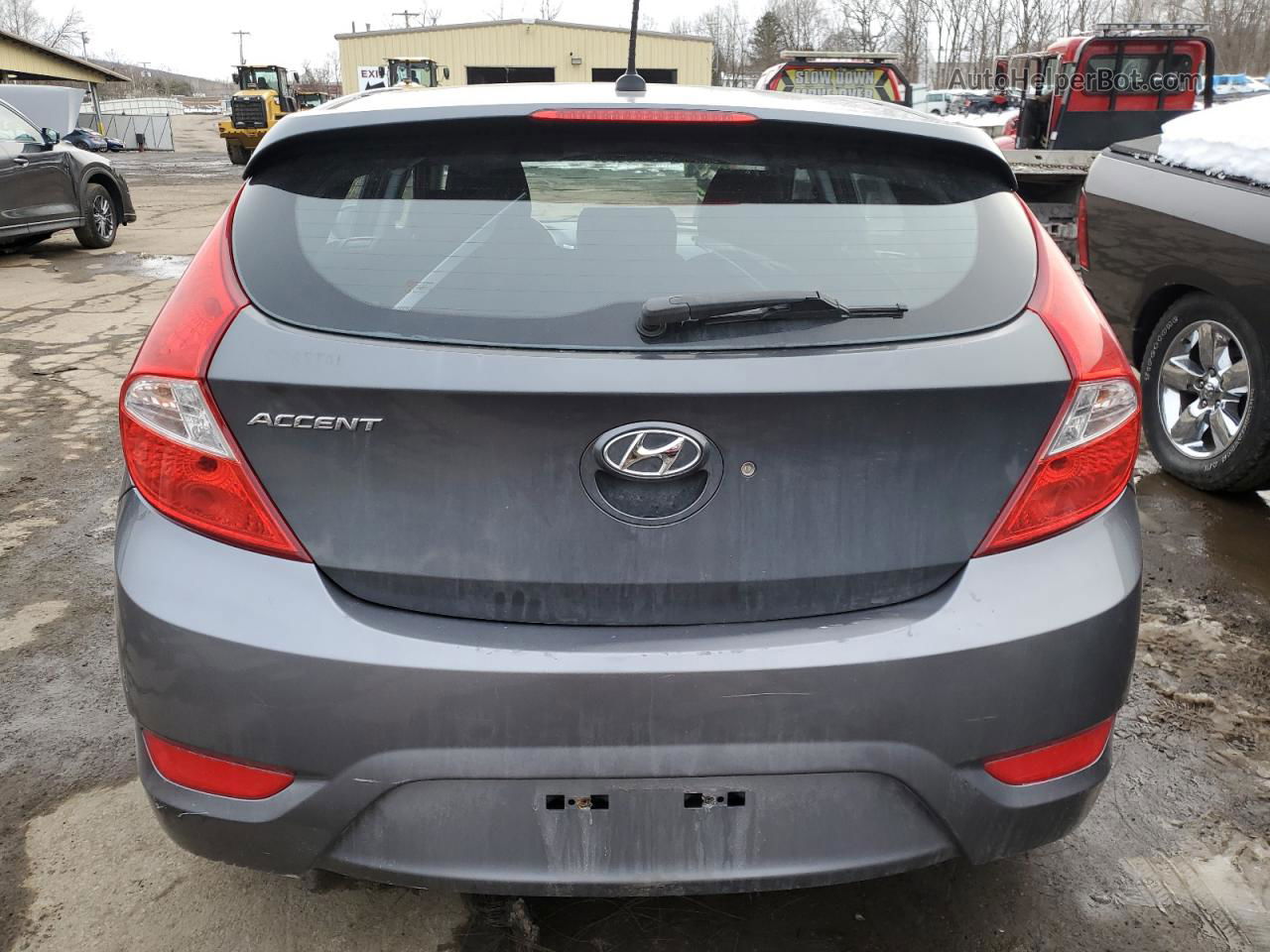 2014 Hyundai Accent Gls Gray vin: KMHCT5AE7EU181766