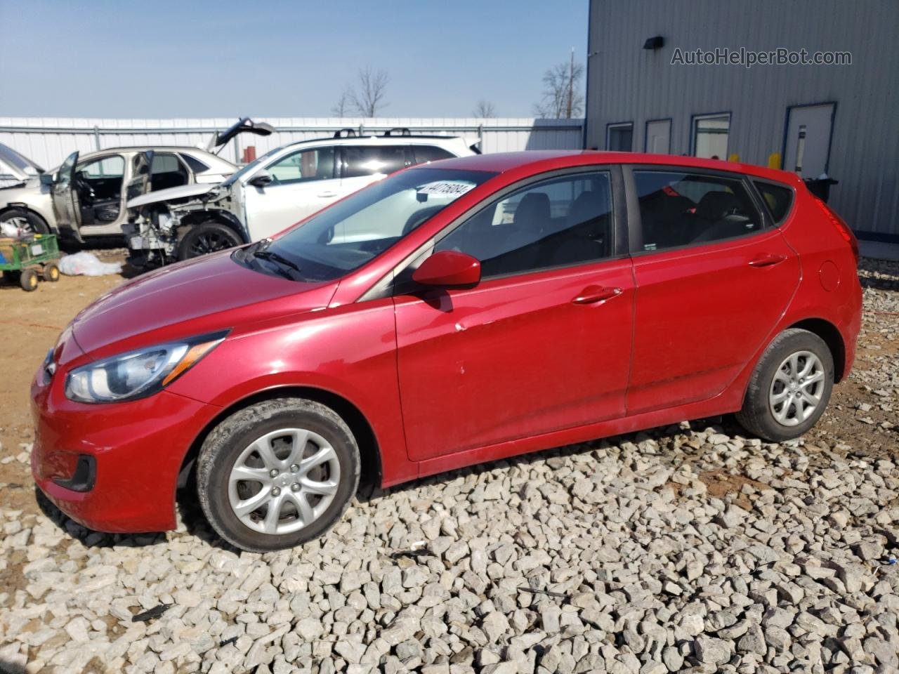 2014 Hyundai Accent Gls Red vin: KMHCT5AE7EU182240