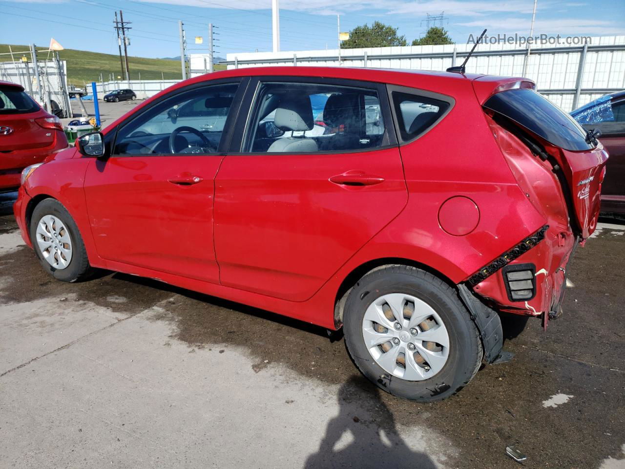 2015 Hyundai Accent Gs Red vin: KMHCT5AE7FU204495