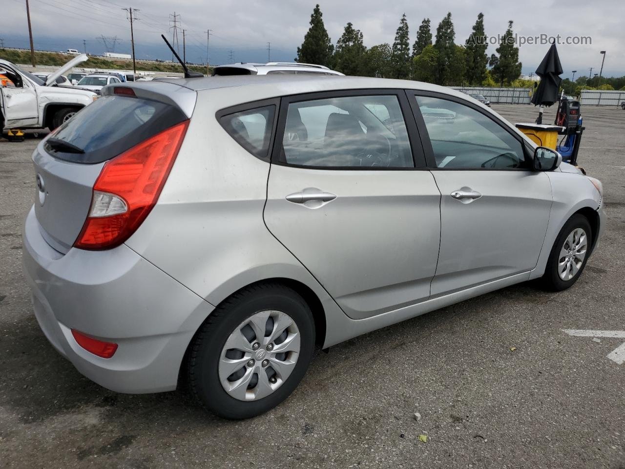 2015 Hyundai Accent Gs Silver vin: KMHCT5AE7FU213133