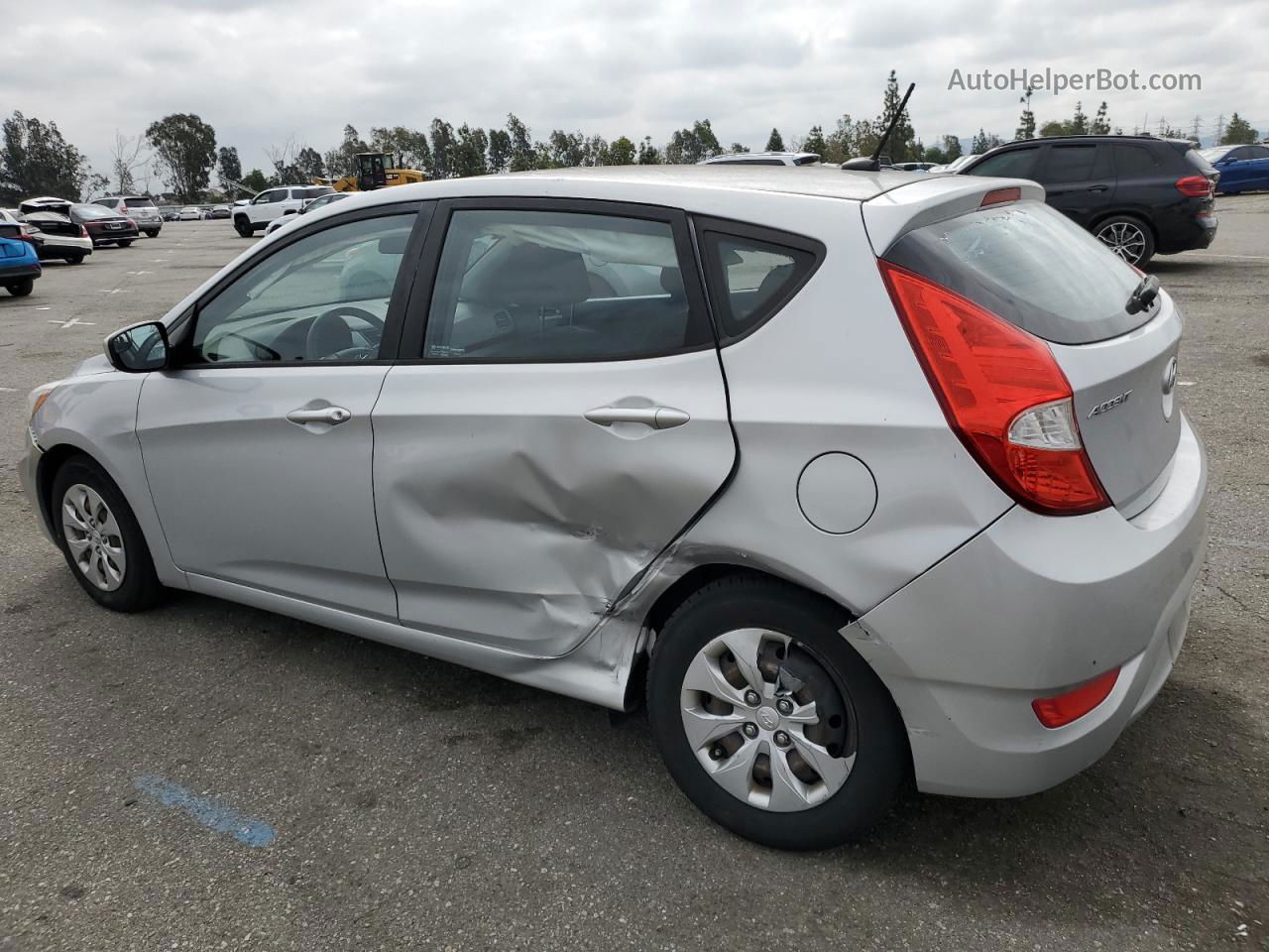 2015 Hyundai Accent Gs Silver vin: KMHCT5AE7FU213133