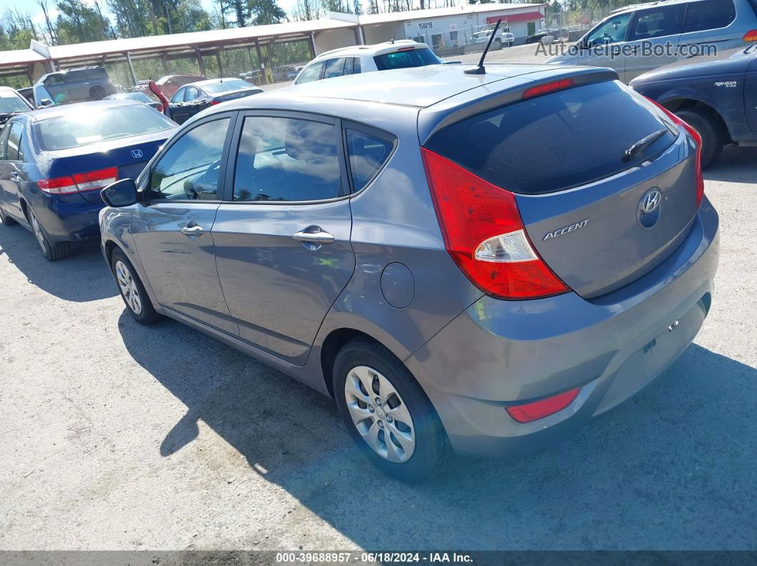 2015 Hyundai Accent Gs Gray vin: KMHCT5AE7FU226206