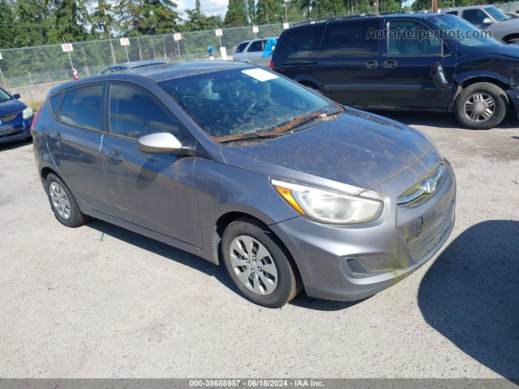 2015 Hyundai Accent Gs Gray vin: KMHCT5AE7FU226206