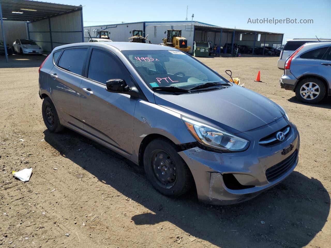 2016 Hyundai Accent Se Gray vin: KMHCT5AE7GU237031