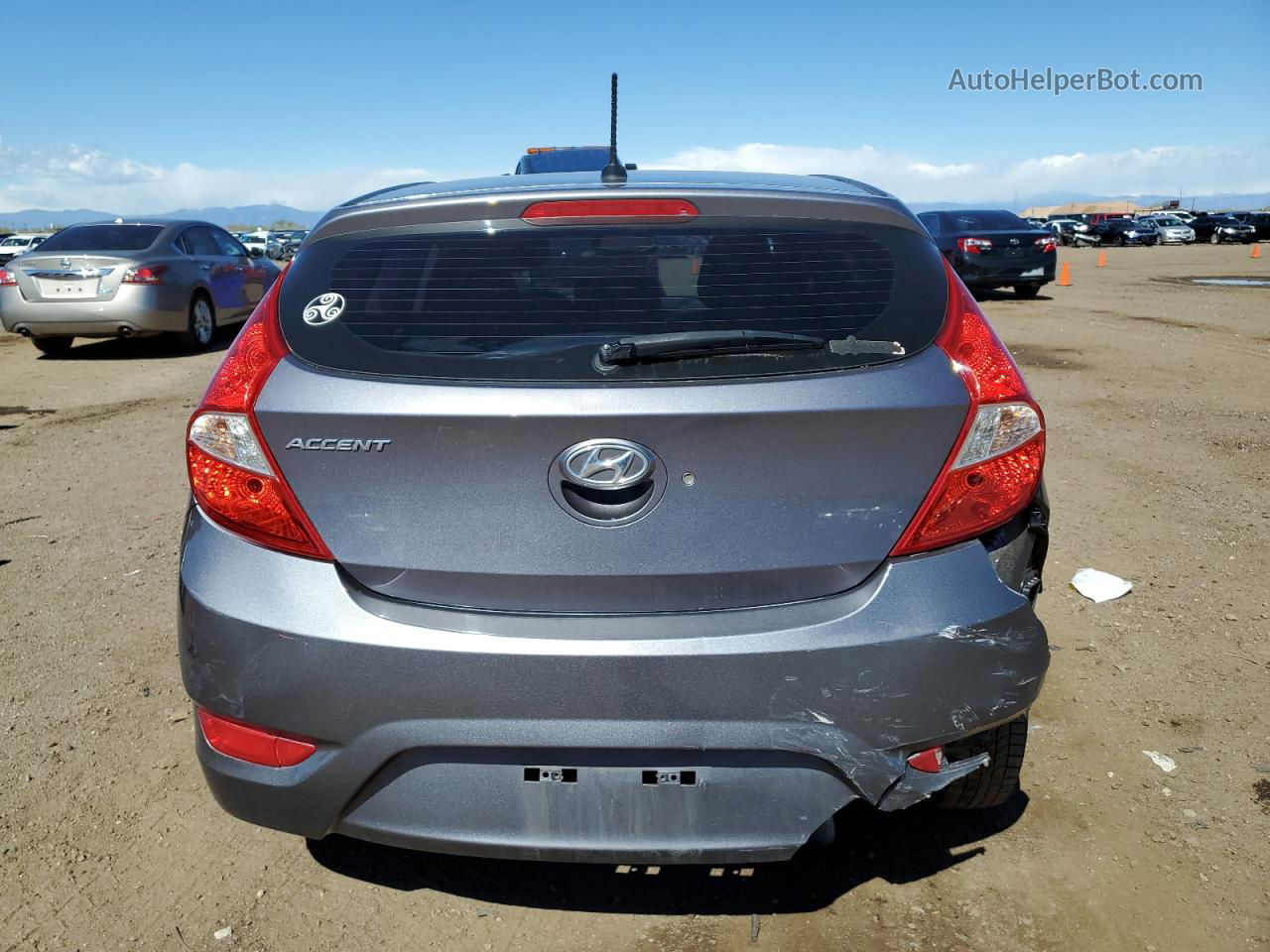 2016 Hyundai Accent Se Gray vin: KMHCT5AE7GU237031