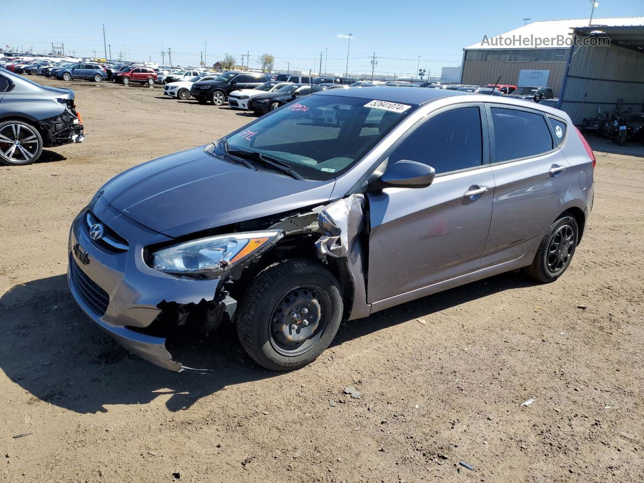 2016 Hyundai Accent Se Gray vin: KMHCT5AE7GU237031