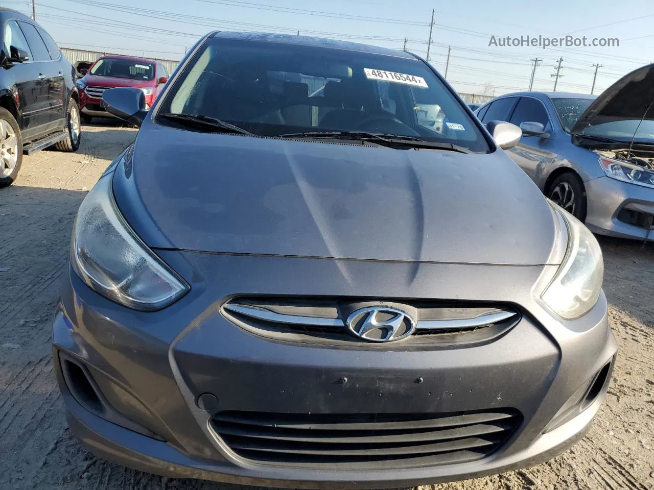 2016 Hyundai Accent Se Gray vin: KMHCT5AE7GU259045