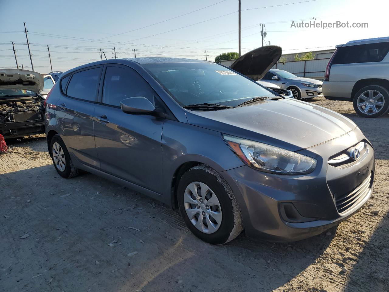 2016 Hyundai Accent Se Gray vin: KMHCT5AE7GU259045